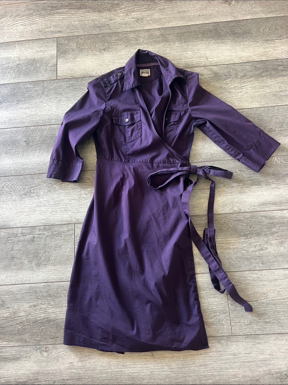 Converse Purple Wrap Midi Dress Perfect for Game Day!